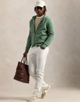 sweat-zippe-ralph-lauren-vert-homme-porte