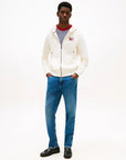 sweat-zippe-tommy-hilfiger-beige-homme-porte