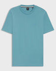 t-shirt-boss-bleu-homme-a-plat