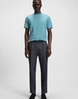 t-shirt-boss-bleu-homme-porte