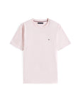 t-shirt-tommy-hilfiger-homme-rose-clair-a-plat
