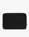 Trousse zippée Lacoste noire en cuir