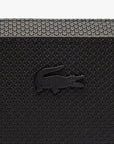 Trousse zippée Lacoste noire en cuir