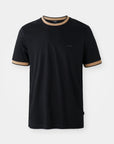 tshirt-boss-noir-homme-a-plat