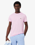 tshirt-lacoste-rose-homme-TH6709-00 Z4H-face