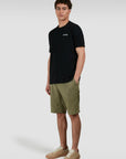 tshirt-paulshark-homme-noir-porte