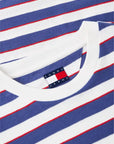 tshirt-raye-tommy-jeans-bleu-detail