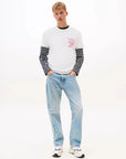 tshirt-tommy-jeans-homme-blanc-porte