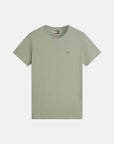 tshirt-tommy-jeans-kaki-a-plat