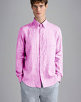 Chemise Paul & Shark rose en lin - Georgespaul