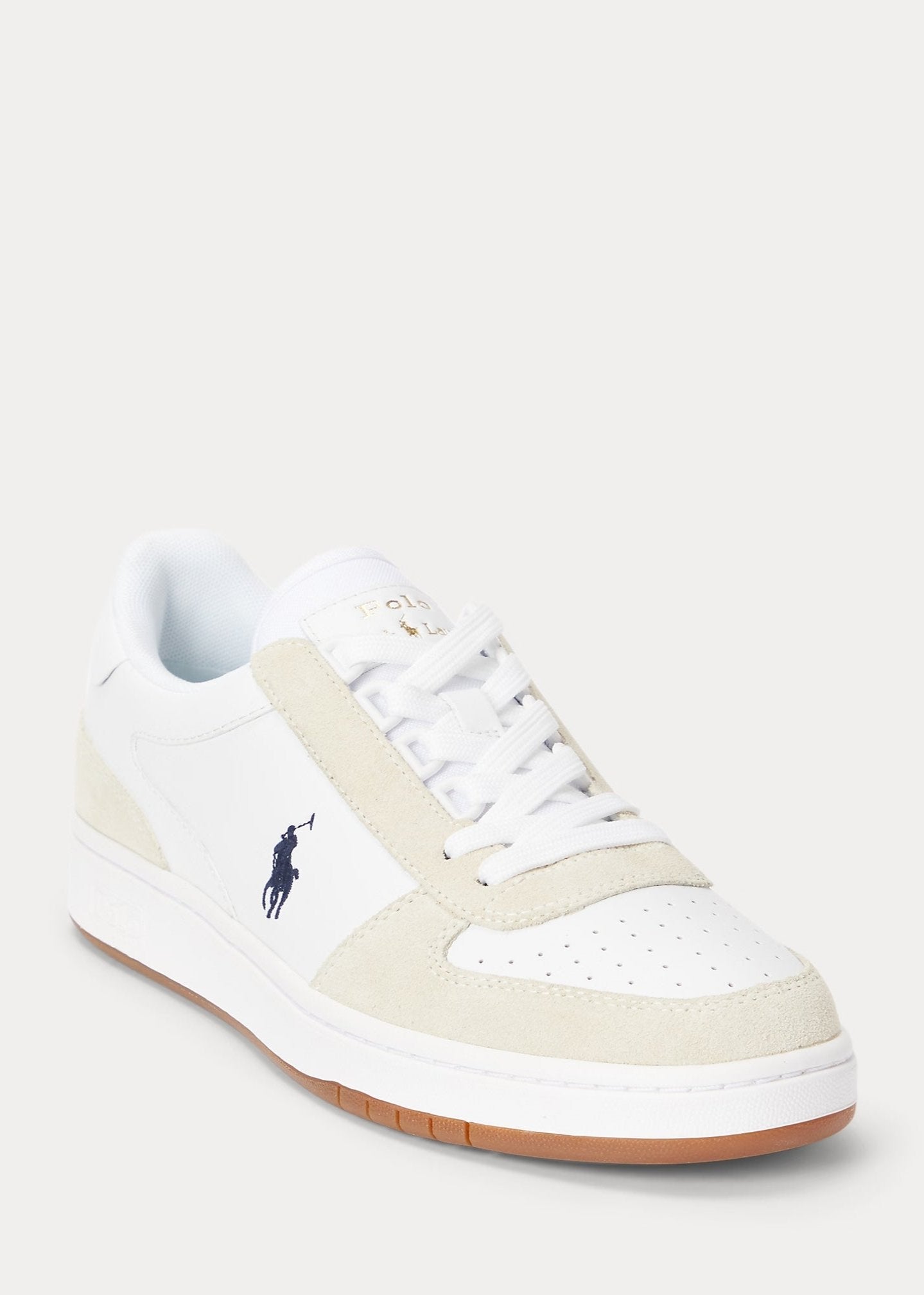 Baskets Ralph Lauren blanches pour homme I Georgespaul