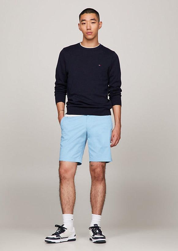 Bermuda Tommy Hilfiger bleu en coton bio - Georgespaul