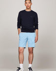 Bermuda Tommy Hilfiger bleu en coton bio - Georgespaul