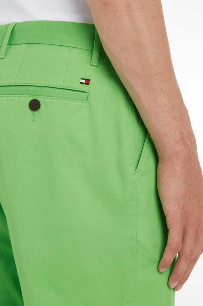 Bermuda Tommy Hilfiger vert en coton bio stretch - Georgespaul