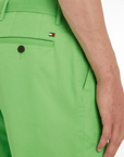 Bermuda Tommy Hilfiger vert en coton bio stretch - Georgespaul