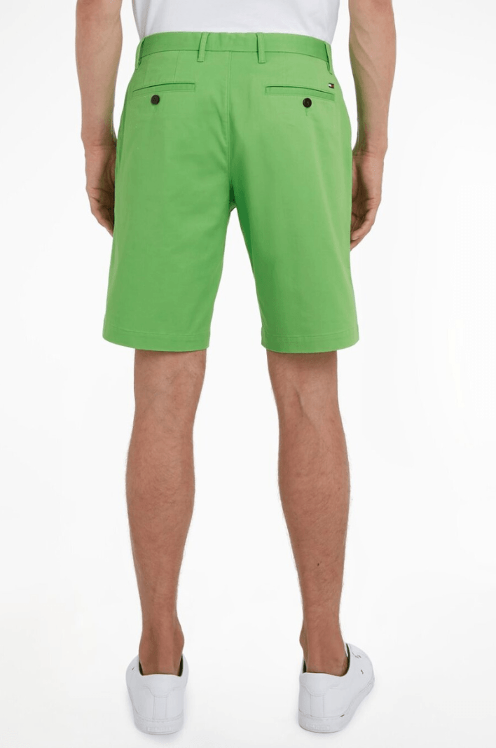 Bermuda Tommy Hilfiger vert en coton bio stretch - Georgespaul