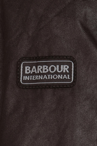 Blouson imperméable Barbour marron en coton ciré
