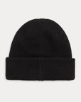 Bonnet unisexe Ralph Lauren noir en laine | Georgespaul