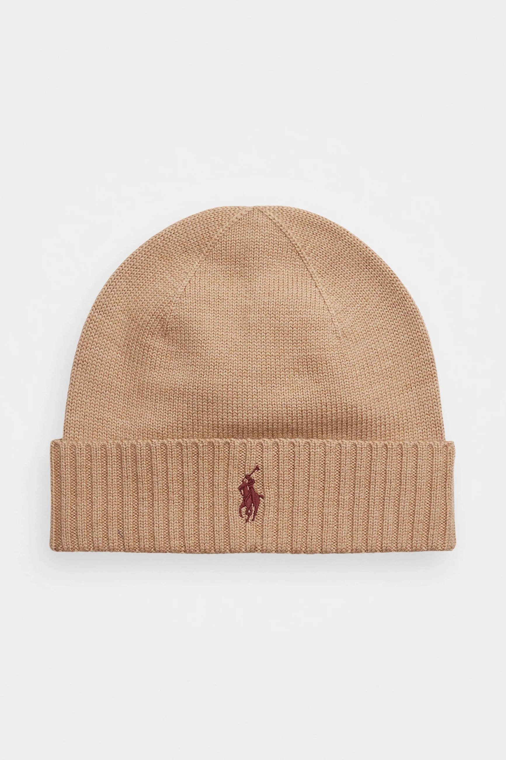 Bonnet à revers Ralph Lauren beige pour homme et femme | Georgespaul