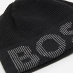 Afbeelding in Gallery-weergave laden, Bonnet à revers logo BOSS noir en laine I Georgespaul
