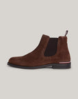 Boots Tommy Hilfiger marron en daim pour homme I Georgespaul