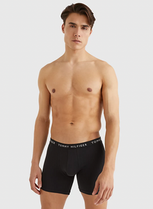 Lot boxers Tommy Hilfiger noir en coton bio pour homme | Georgespaul
