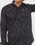 Chemise à motifs Lee Cooper noire - Georgespaul