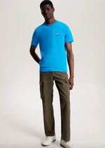 Charger l&#39;image dans la galerie, T-Shirt homme Tommy Hilfiger bleu en coton bio I Georgespaul
