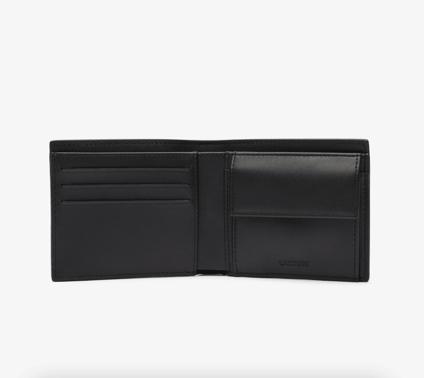 Coffret petit portefeuille et porte-clés Lacoste noir I Georgespaul