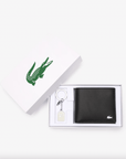 Coffret petit portefeuille et porte-clés Lacoste noir I Georgespaul