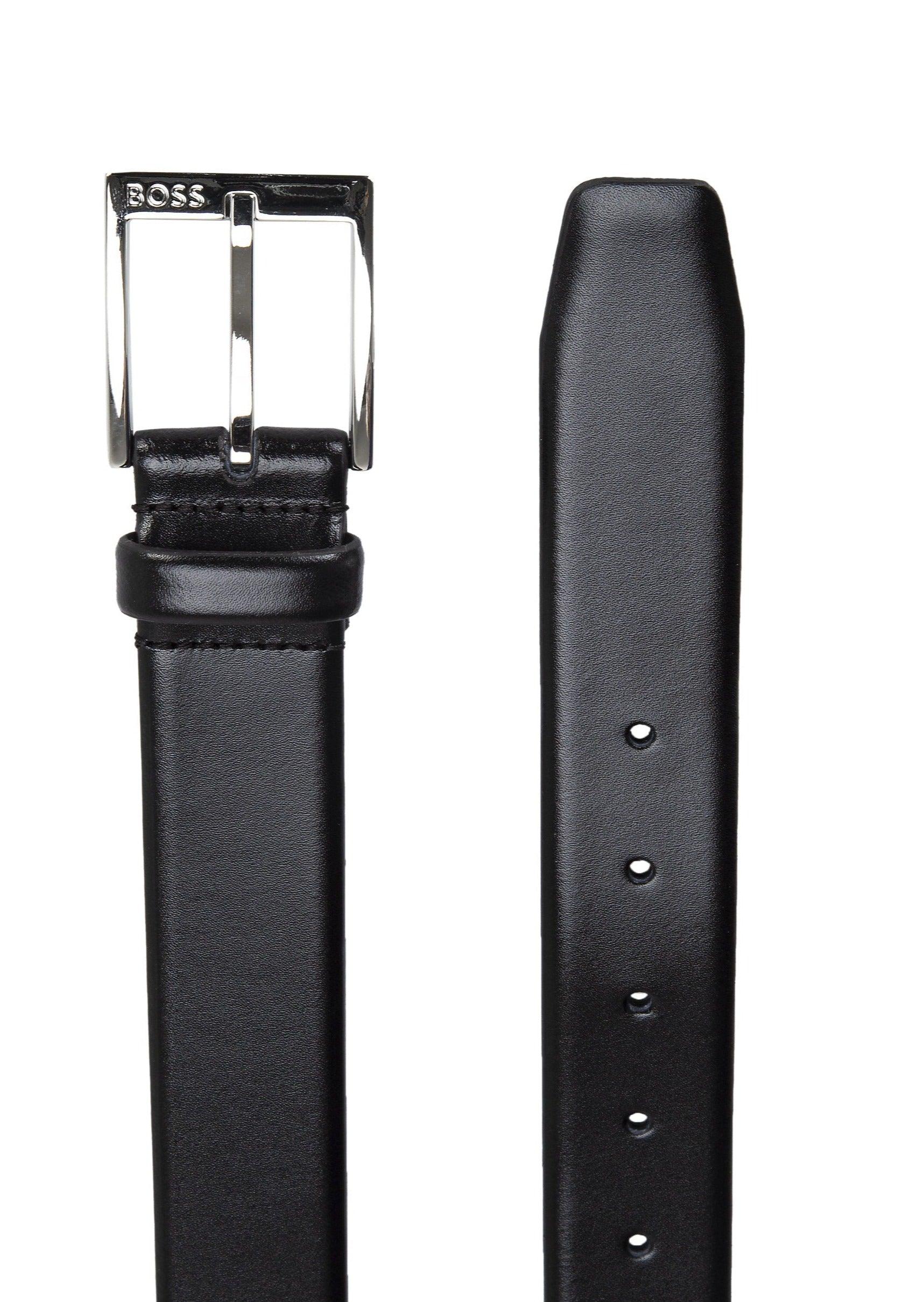 Ceinture BOSS noire en cuir - Georgespaul