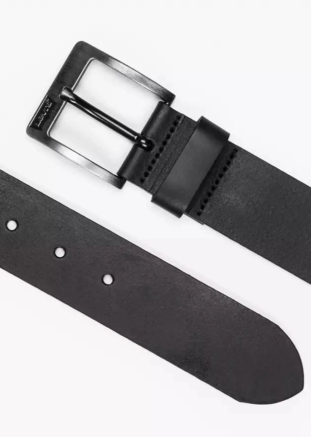 Ceinture Levi's® noire en cuir