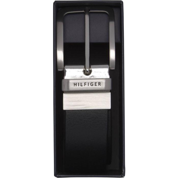 Ceinture Tommy Hilfiger noire en cuir - Georgespaul