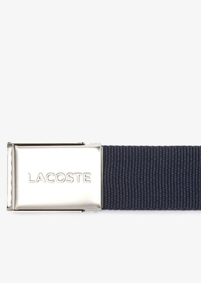 Ceinture tissée Lacoste marine - Georgespaul