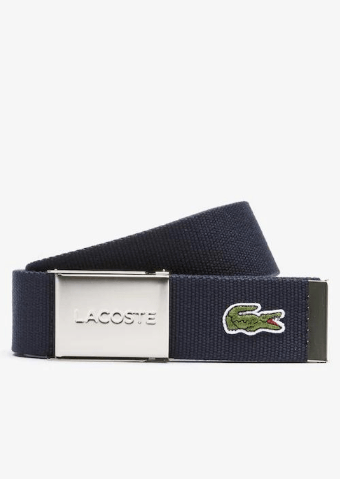 Ceinture tissée Lacoste marine - Georgespaul