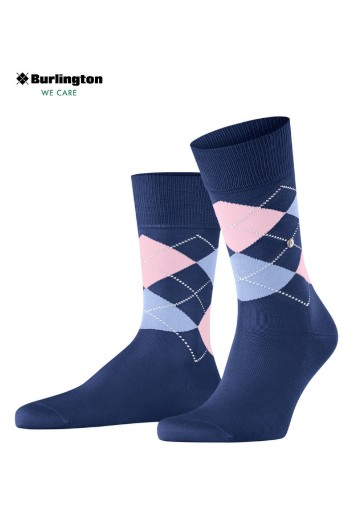 Chaussettes Manchester Burlington bleu foncé