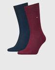 Lot de 2 paires de chaussettes Tommy Hilfiger Bordeaux | Georgespaul 