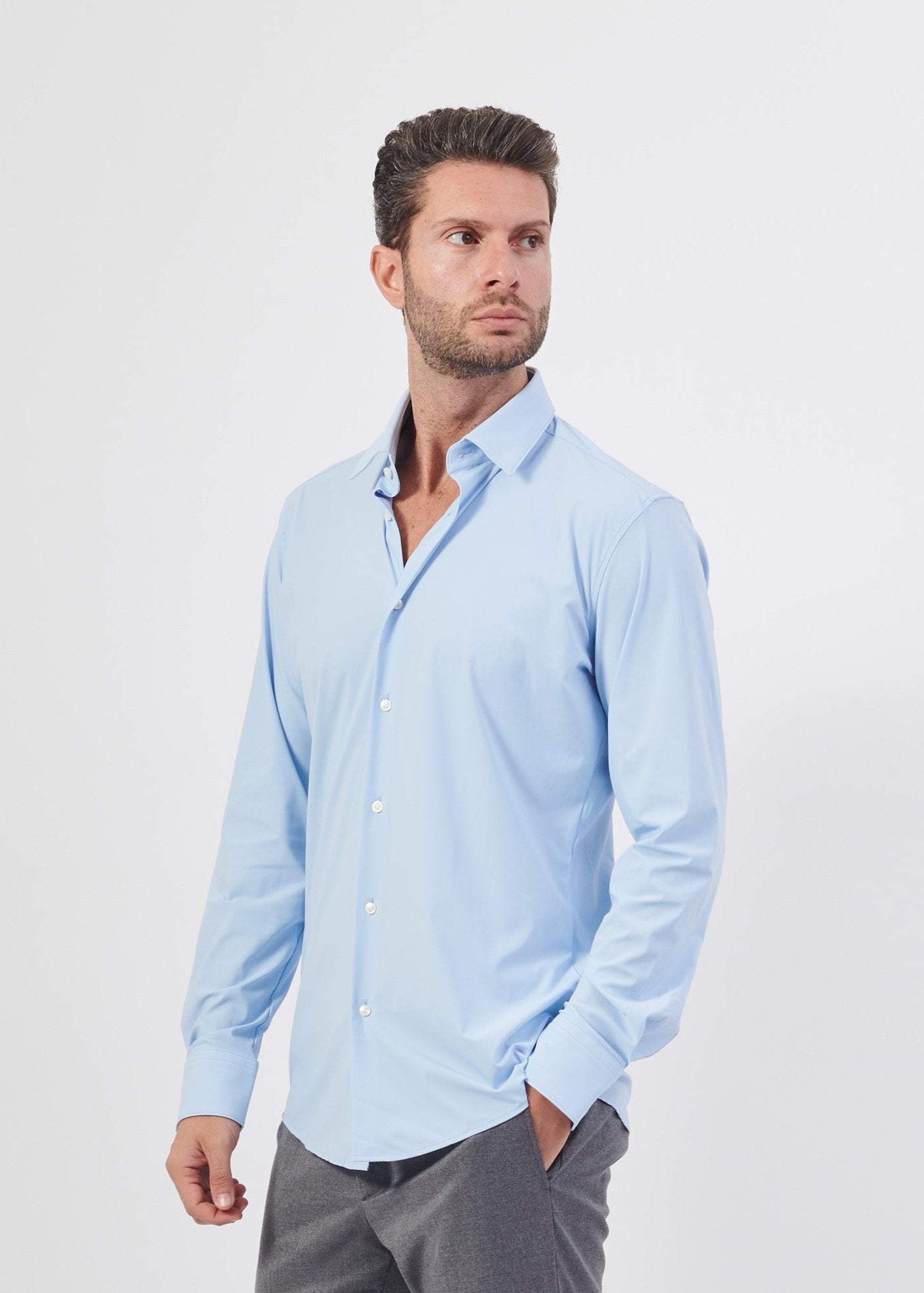 Chemise BOSS bleue pour homme | Georgespaul