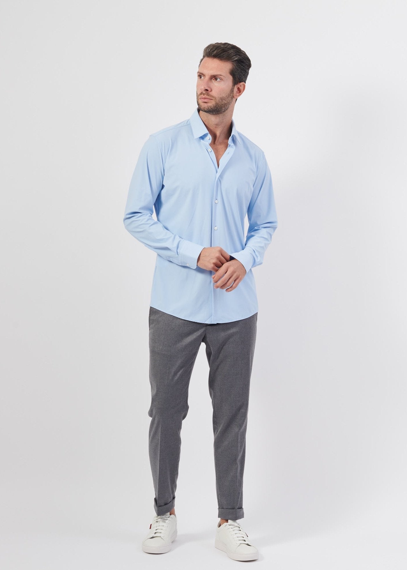 Chemise BOSS bleue pour homme | Georgespaul