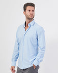 Chemise BOSS bleue pour homme | Georgespaul