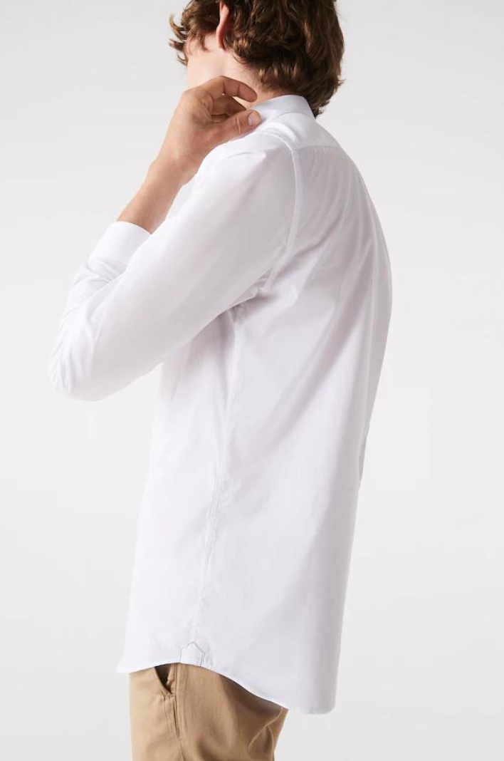 Chemise Lacoste ajustée blanche 