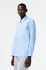Afbeelding in Gallery-weergave laden, Chemise Lacoste bleu clair en coton stretch
