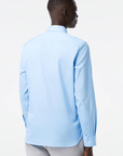 Chemise Lacoste bleu clair ajustée en coton stretch - Georgespaul