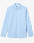 Chemise Lacoste bleu clair ajustée en coton stretch - Georgespaul