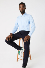 Afbeelding in Gallery-weergave laden, Chemise Lacoste bleu clair en coton stretch

