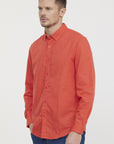 Chemise Lee Cooper rouge en lin