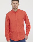 Chemise Lee Cooper rouge en lin