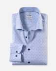 Chemise à motifs OLYMP bleue - Georgespaul