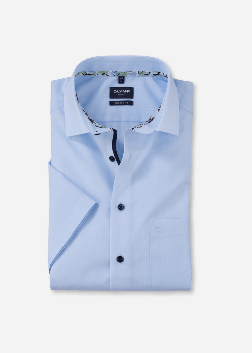 Chemise manches courtes OLYMP bleue - Georgespaul