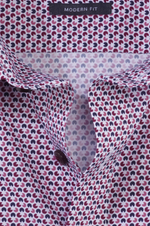 Charger l&#39;image dans la galerie, Chemise OLYMP droite rouge en coton stretch
